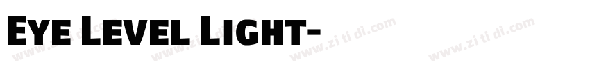 Eye Level Light字体转换